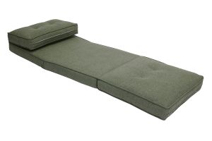 Chauffeuse 1 place convertible en tissu vert kaki SALLY