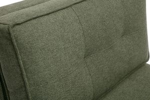 Chauffeuse 1 place convertible en tissu vert kaki SALLY