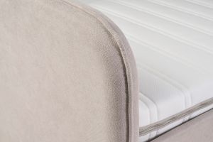 Lit gigogne en tissu taupe 90 x 190 cm EDISON