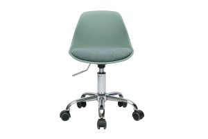 Fauteuil de bureau vert de gris enfant à roulettes STEEVY