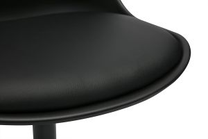 Sedia design girevole nera opaca STEEVY V2