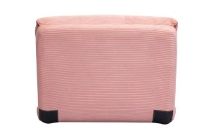 Poltrona letto singola convertibile in tessuto velluto a coste rosa SPENCER