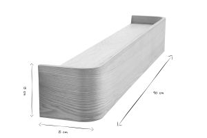 Etagère murale bois clair frêne L90 cm HOPE