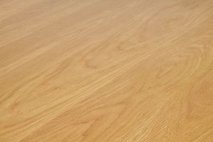 Bureau design avec rangements 2 tiroirs bois clair hévéa L120 cm BROOK