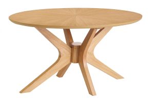 Table basse ovale bois clair chêne L90 cm DIELLI