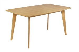 Table à manger rectangulaire scandinave bois clair chêne L150 cm LEENA