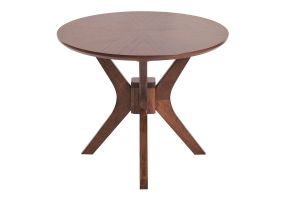Table basse ovale bois foncé noyer L90 cm DIELLI