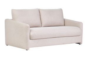 Schlafsofa mit 2 Sitzplätzen in beige Stoff PAULIN