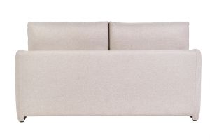 Schlafsofa mit 2 Sitzplätzen in beige Stoff PAULIN