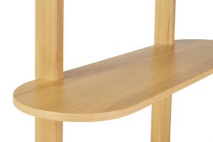 Bibliothèque finition bois clair chêne avec rangement 2 portes coulissantes L90 cm EPIC