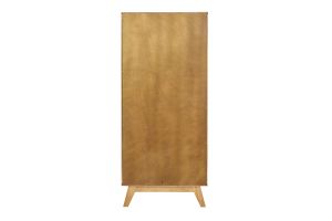 Buffet haut scandinave bois clair hévéa L60 cm LEENA