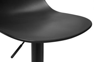Tabourets de bar réglables design noirs (lot de 2) KELLY
