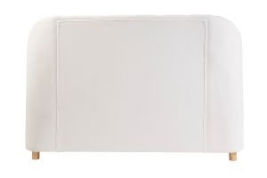 Lit 2 places 160x200 en tissu effet laine bouclée ARIELLE