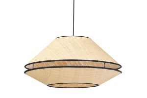 Suspension en rabane naturelle D50 cm KOYA