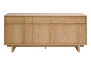 Buffet en bois clair chêne L160 cm ZAO