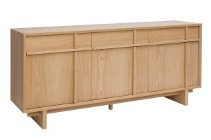 Buffet en bois clair chêne L160 cm ZAO