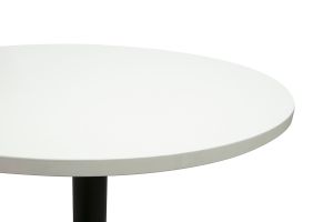 Tavolo alto design rotondo bianco e nero D60 cm CALISTA