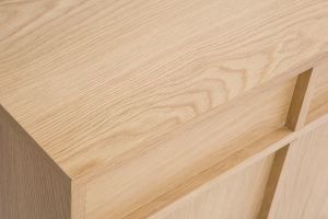 Buffet en bois clair chêne L160 cm ZAO