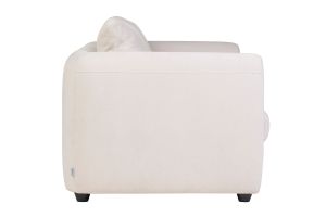 Canapé convertible 3 places en tissu effet velours beige HARLO