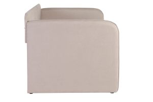 Lit gigogne en tissu taupe 90 x 190 cm EDISON