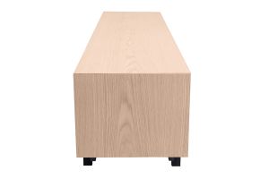 Meuble TV finition bois chêne et métal noir L200 cm MANNY