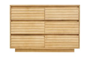 Comò in legno di mango massiccio, 6 cassetti L110 MATCHA
