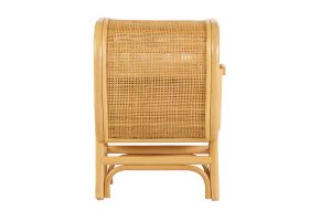 Comodino con cassetto in rattan LUWAK