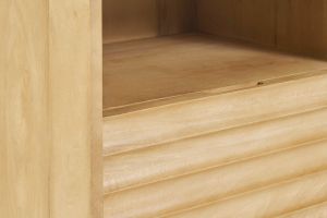 Comodino con cassetto in legno massello di mango MATCHA