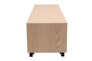 Meuble TV finition bois chêne avec niche ouverte L160 cm MANNY