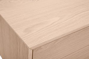 Meuble TV finition bois chêne avec rangements fermés L160 cm MANNY