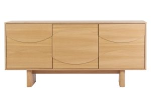 Buffet en bois clair chêne L160 cm SEIGO