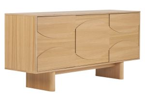 Buffet en bois clair chêne L160 cm SEIGO