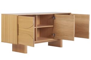 Buffet en bois clair chêne L160 cm SEIGO