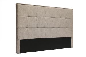 Tête de lit en tissu taupe L170 cm SUKA