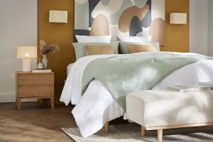 Comodini scandinavi 2 cassetti legno rovere chiaro L50 cm (set di 2) FREDDY
