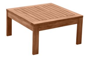 Table basse de jardin carré en bois massif L60 cm SALVADOR