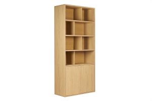 Bibliothèque finition bois clair chêne L92 cm NAGANO
