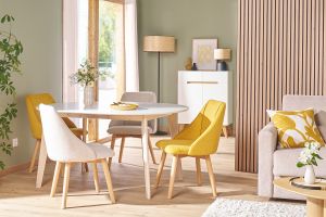 Lampadaire en rabane et métal noir H170 cm ALOE