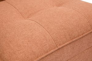 Chauffeuse 1 place convertible en tissu terracotta SALLY