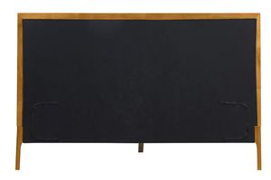 Lit 2 places 160x200 cm en bois clair et tissu gris clair RONN