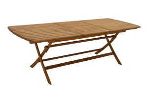 Table de jardin extensible rallonges intégrées en bois massif L180-240 cm CANOPEE