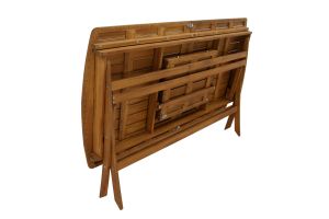Table de jardin extensible rallonges intégrées en bois massif L180-240 cm CANOPEE