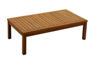 Salon de jardin d'angle 6 places en bois massif avec coussins déhoussables taupe BELIZE