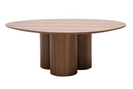 Table basse design bois foncé noyer L100 cm HOLLEN