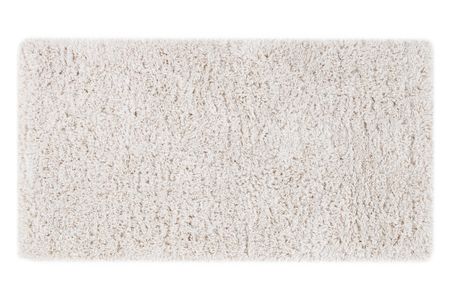Tapis recyclé à poils longs coloris ivoire 160 x 230 cm AIMEE