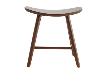 Tabouret bas bois foncé H46.5 DEMORY
