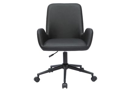 Chaise de bureau à roulettes noire ALBAN