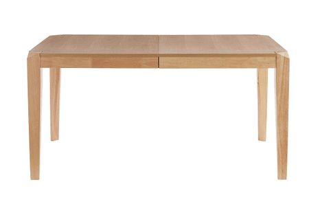 Table extensible rallonges intégrées rectangulaire en bois clair L150-180 cm BOLLY