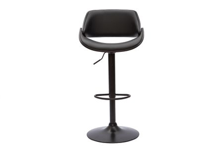 Tabouret de bar design noir réglable pivotant 360° CLASH