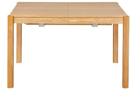 Table à manger extensible rallonges intégrées en bois clair chêne rectangulaire L125-238 cm AGALI